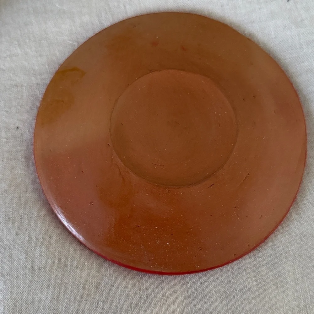 Peruvian cup and saucer. Inca Pottery